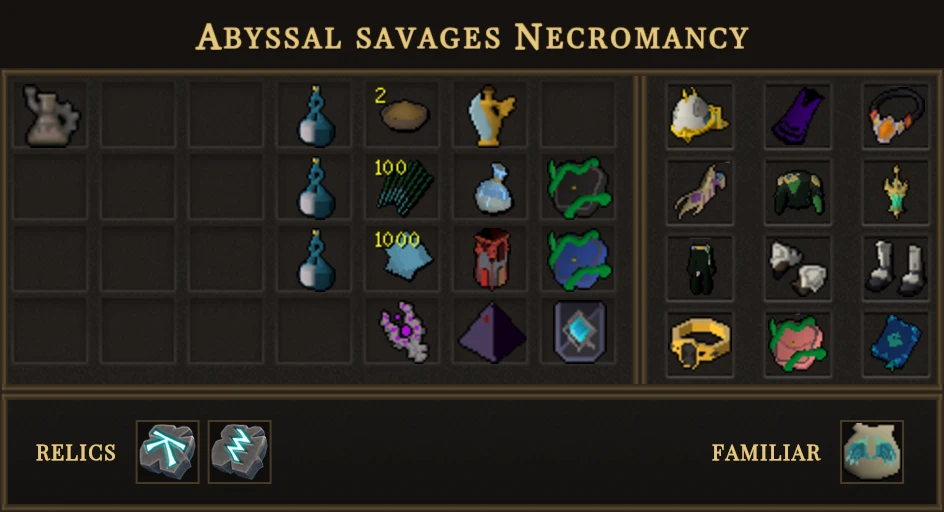Abyssal savages Necromancy
