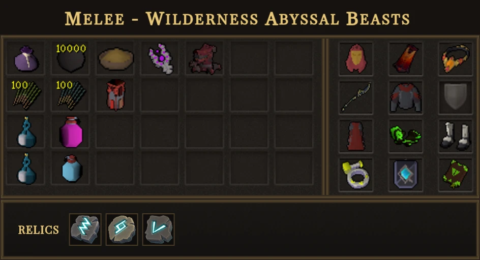 Melee - Wilderness Abyssal Beasts 
