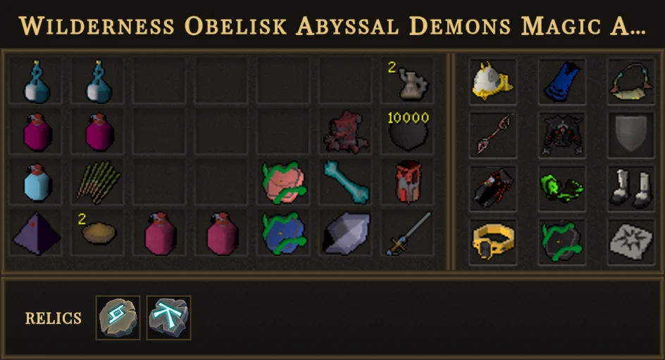 Wilderness Obelisk Abyssal Demons Magic AFK