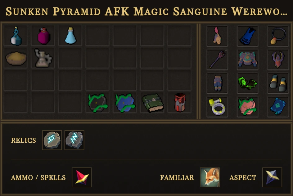 Sunken Pyramid AFK Magic Sanguine Werewolves