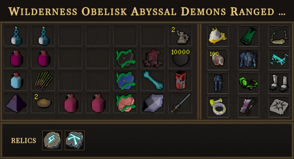 Wilderness Obelisk Abyssal Demons Ranged AFK