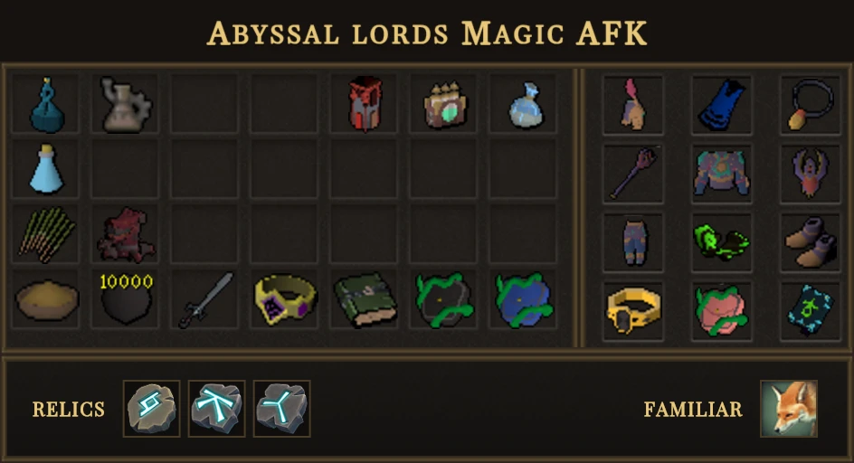 Abyssal lords Magic AFK