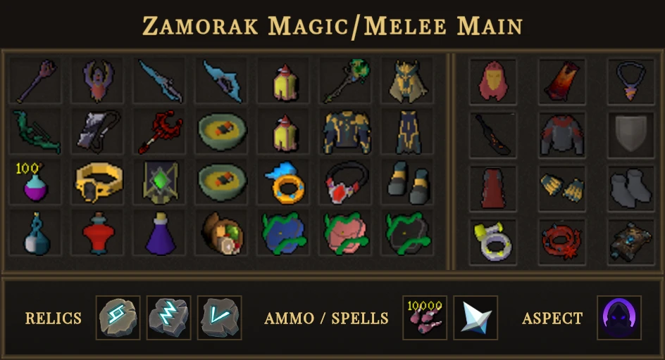 Zamorak Magic/Melee Main