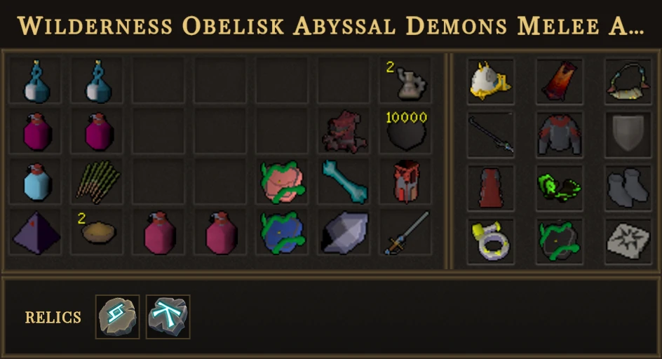 Wilderness Obelisk Abyssal Demons Melee AFK