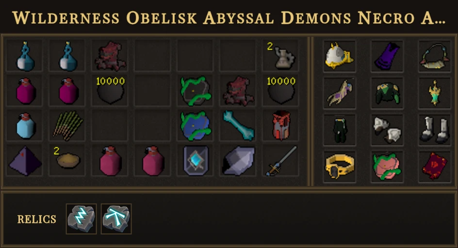 Wilderness Obelisk Abyssal Demons Necro AFK