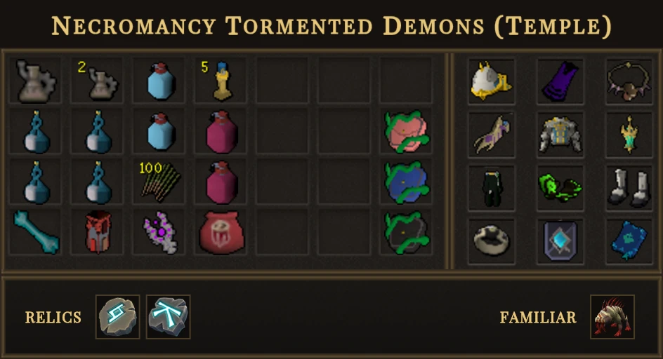 Necromancy Tormented Demons (Temple)