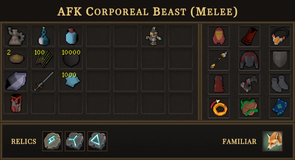 AFK Corporeal Beast (Melee)