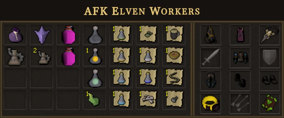 AFK Elven Workers