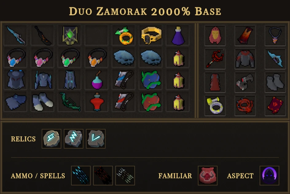 Duo Zamorak 2000% Base